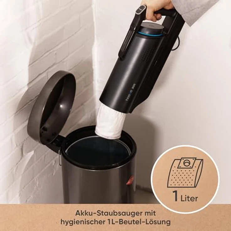 hoogo BS5 Staubsaugerbeutel Staubbeutel-Set für Akku-Staubsauger hoogo BS5, hoogo Mikrovlies-Staubbeutel mit exzellenter Filtration, 4-lagig – Bild 3