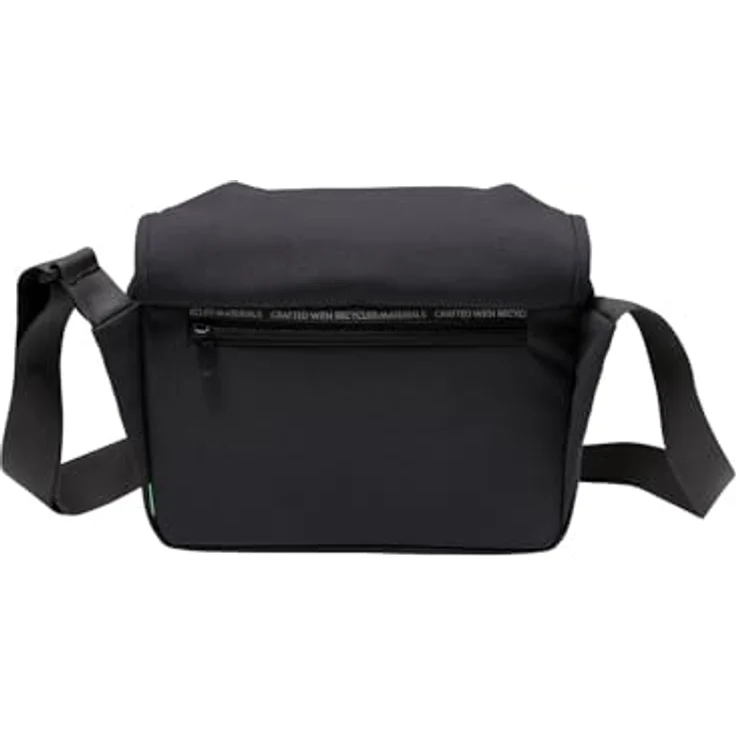 VAUDE Coreway Shoulderbag 6, Umhängetasche aus recycelten PET-Flaschen, schwarz, mit durchdachter Fächeraufteilung und Sicherheitskonzept – Bild 8