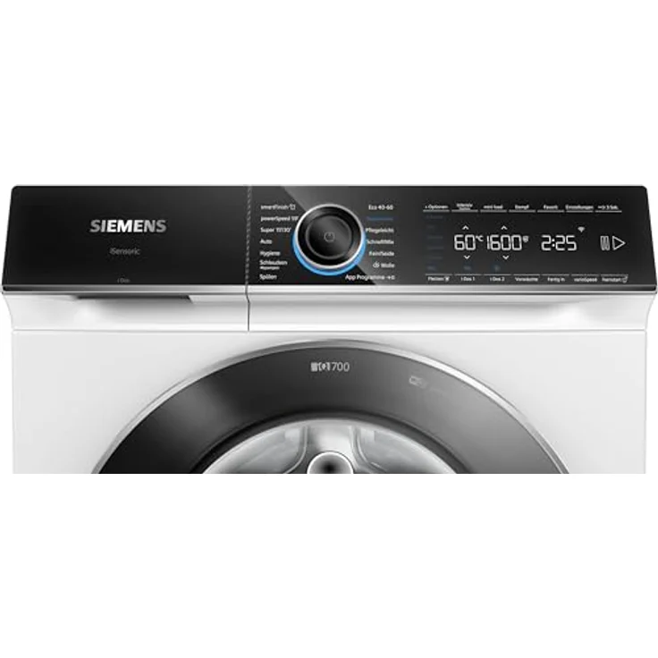 Siemens WG56B2A41, iQ700, Smarte Waschmaschine 10 kg, 1600 U/min, Made in Germany, i-Dos, Antiflecken-System, smartFinish Bügelhilfe, speedPack XL, Mini load, Eco-freundlich (Weiß) – Bild 3