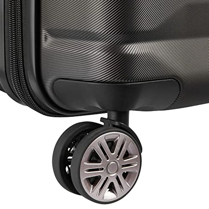 Delsey Koffer Air Armour 4-Rollen Kabinentrolley 55 cm Schwarz, erweiterbares Hauptfach – Bild 7