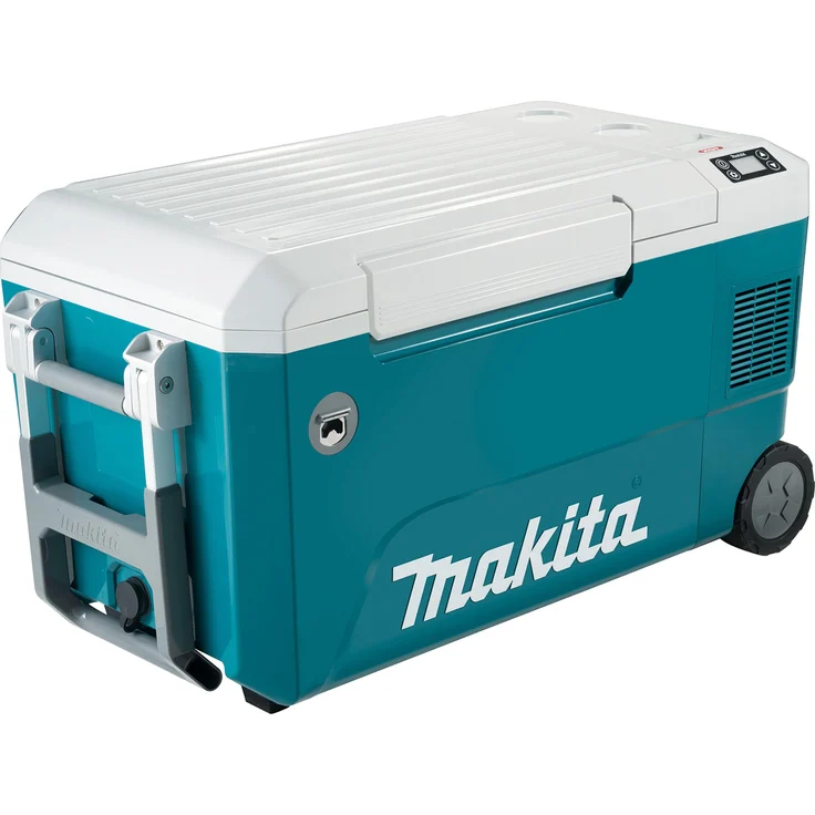 Makita Kühlbox 50 l, tragbarer Kompressor-Kühler und -Wärmer mit 24,5 Stunden Betriebszeit, USB-Ladebuchse für Smartphones