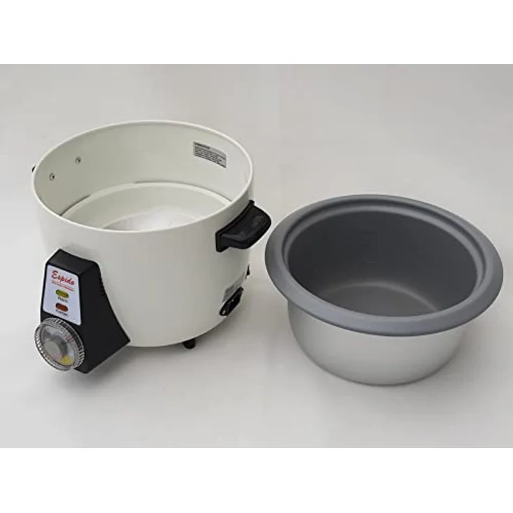 ESPIDO FOOD STUFF HAMBURG Persischer Reiskocher RCG30T, 1,2 L für 3-5 Personen, 500 Watt, weiß/grau, mit Tahdig-Reiskuchen-Funktion und automatischer Abschaltung – Bild 4