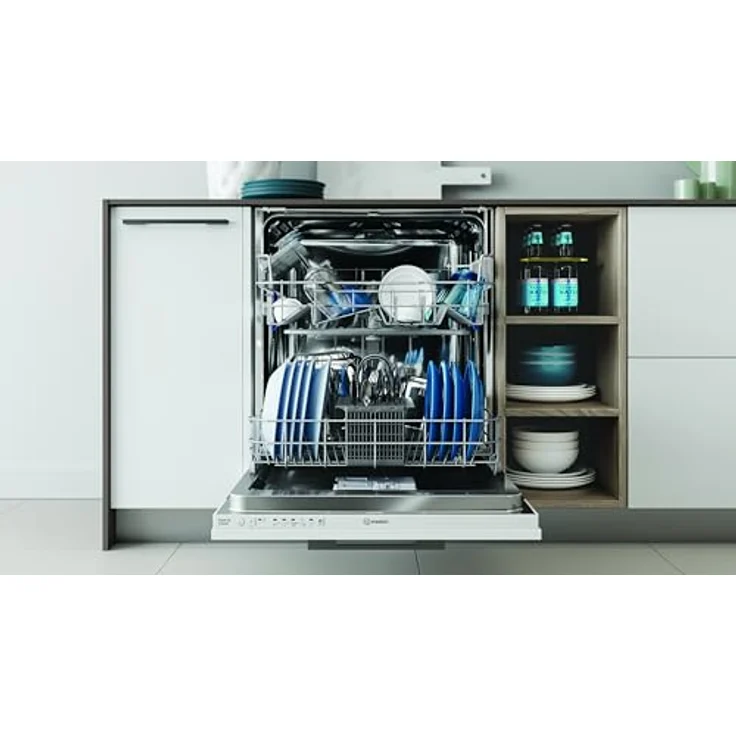 Indesit IN2IE14CNP80, Voll integrierter Geschirrspüler für 14 Maßgedecke, 60 cm, 49 dB, Energieeffizienzklasse E – Bild 3