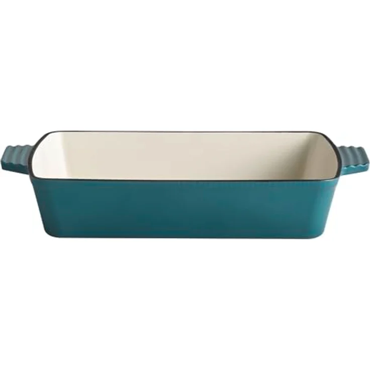 APS 88317 Auflaufform "5 STARS", Gusseisen, induktionsgeeignet, ofenfest, 33 x 24 cm, türkis – Bild 1