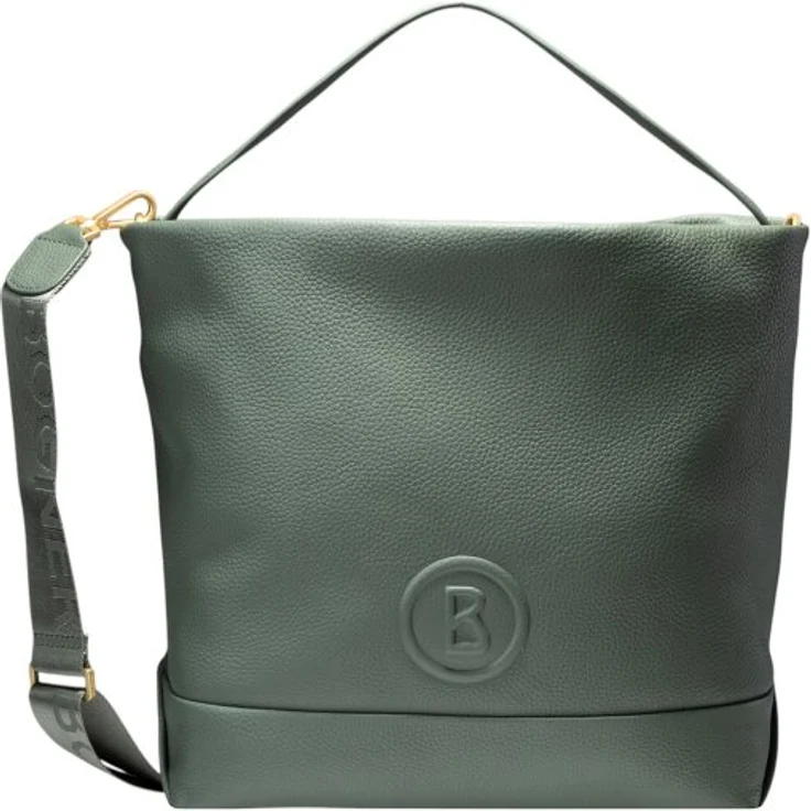 Bogner Bozen Schultertasche, 100% Leder, 32.5 cm x 12.5 cm x 35 cm, oliv