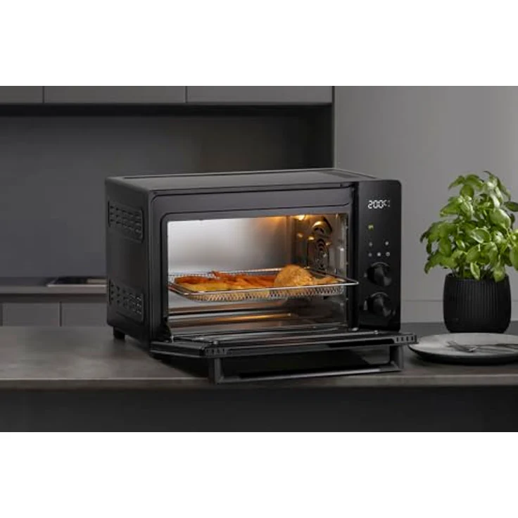 Hisense Minibackofen HOM30AF, 30 Liter, 1.800 Watt, 12 Programme, Heißluftfunktion, elegantes Design, integrierte Rotisserie – Bild 8