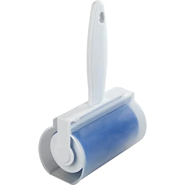 WENKO 65002100 Dauerkleiderrolle Easy mit Hülle, Fusselrolle, abwaschbar, Polypropylen, 6.5 x 19.5 x 6.5 cm, Weiß – Bild 5