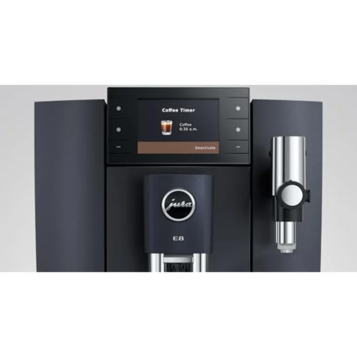 JURA E8 (ED) Cosmic Black, Kaffeevollautomat mit 27 Spezialitäten, Coffee Timer und Sweet-Foam-Funktion – Bild 4