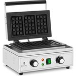 Royal Catering RCWM-2000-E3 Waffeleisen 3 belgische Waffeln 1500 W 50-300 °C 0-5 min Timer Waffelmaschine Waffelautomat