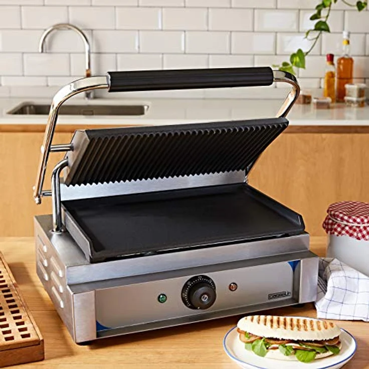 Casselin CGPRL - Panini-Plattengrill mit geriffelter und glatter Platte – Bild 4