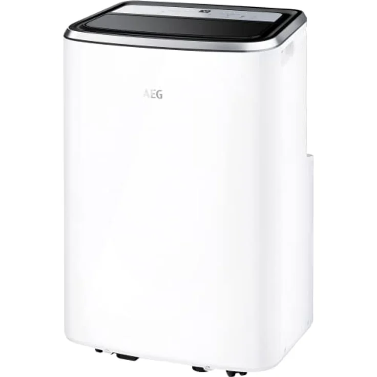 AEG Chillflex Pro AXP26U338CW mobiles Klimagerät (LED Display, Touch-Buttons, Fernbedienung, 30-40 m², Kühlfunktion, Ventilator, Entfeuchtungsfunktion, Automatik, weiß-silber-schwarz) – Bild 2