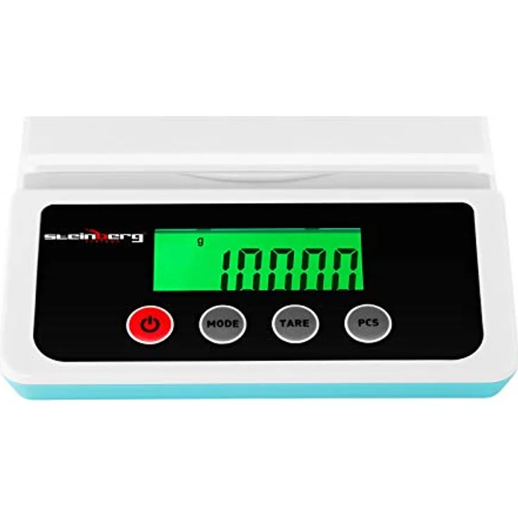 Steinberg Systems SBS-LW-10000 Präzisionswaage bis 10 kg / 1g Feinwaage Digitalwaage LCD Display, Küchenwaage in Silber – Bild 4