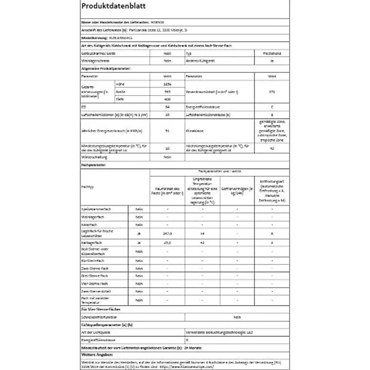 Hisense Hi5 Freistehend Kühlschrank, Schwarz, 372 l, ConnectLife App, SN-T, 35 dB, C – Bild 10