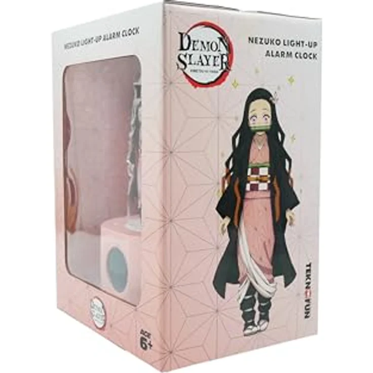 Teknofun DEMON SLAYER Nezuko Wecker, LED Lichtwecker mit digitaler Anzeige, 22 cm, kabellos, Alarmeinstellung – Bild 7