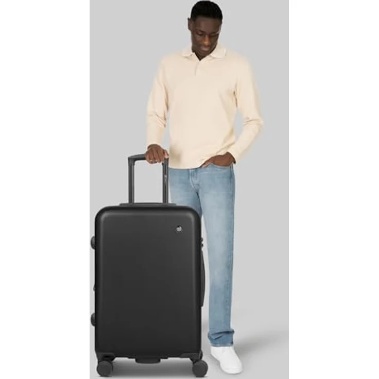 Bugatti Valencia 2.0, 4 Rollen Trolley M 65 cm mit Dehnfalte, Schwarz, (64 l) – Bild 7