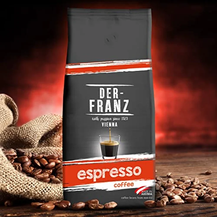 Der-Franz Espresso-Kaffee UTZ, ganze Bohne, 1000 g – Bild 4