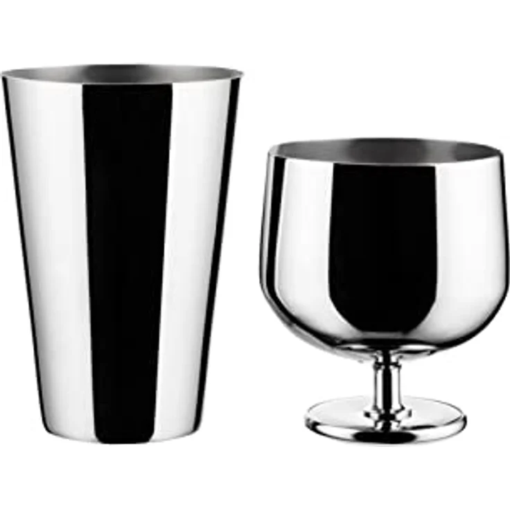 Alessi The Tending Box GIA26 - Parisienne Cocktail Shaker, Edelstahl 18/10, 50 cl, Stahl, mit Knopf und innovativem Design – Bild 2