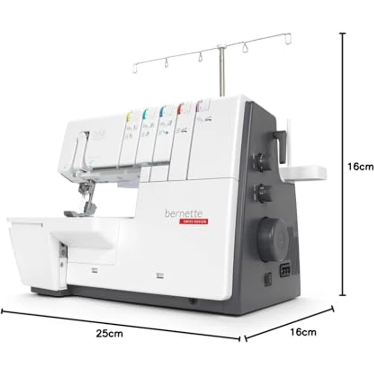 Bernina Coverstich-Nähmaschine Bernette 68 AIRLOCK, automatischer Lufteinfädler, LED Licht, 1300 Stiche/min – Bild 7