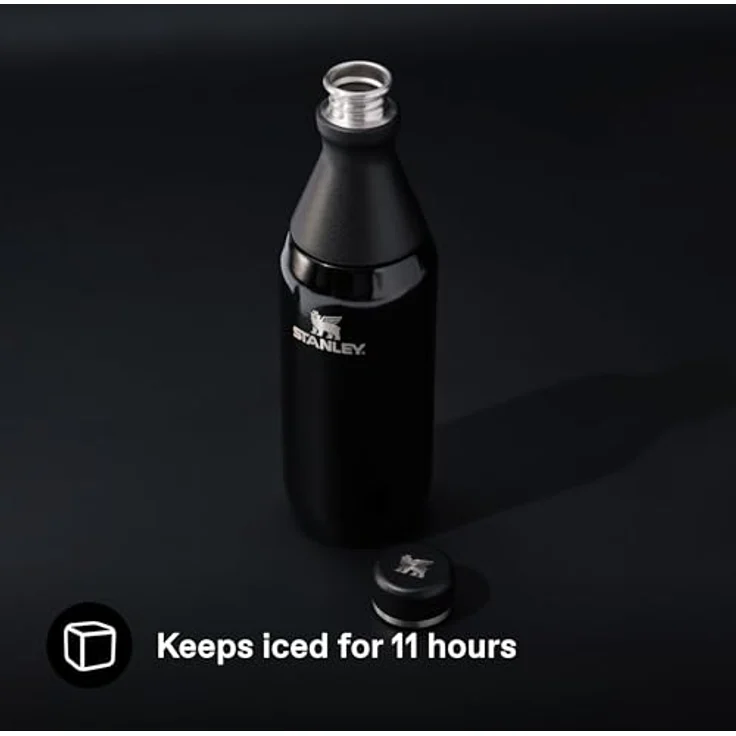 Stanley 1913 Trinkflasche All Day Slim Bottle, doppelwandig isoliert, 90 % recycelter Edelstahl, spülmaschinenfest, glänzend-matt – Bild 5