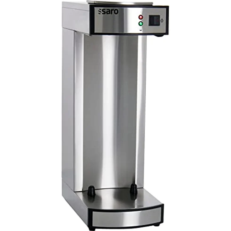 Saro Thermo Kaffeemaschine mit Korbfilter und Thermoskanne Industriekaffeemaschine mit Pumpkanne (2,2 Liter, ca. 10 Tassen Kaffee, Brüh- & Warmhaltefunktion), silber – Bild 2