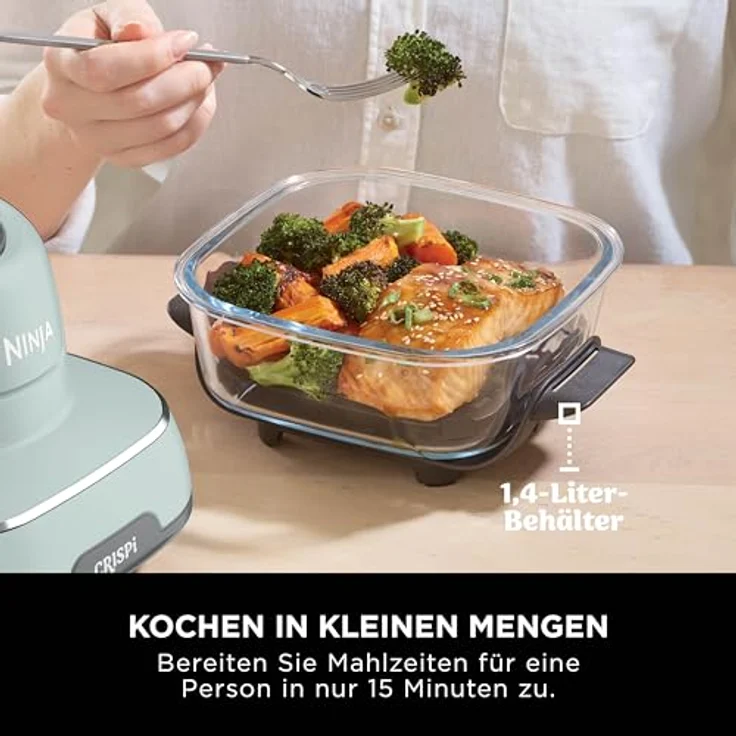 NINJA Fritteuse Crispi FN101EUSG, Heißluftfritteuse mit 3,8 l Fassungsvermögen und LCD-Display, 4 einstellbaren Programmen, Timer-Funktion – Bild 8
