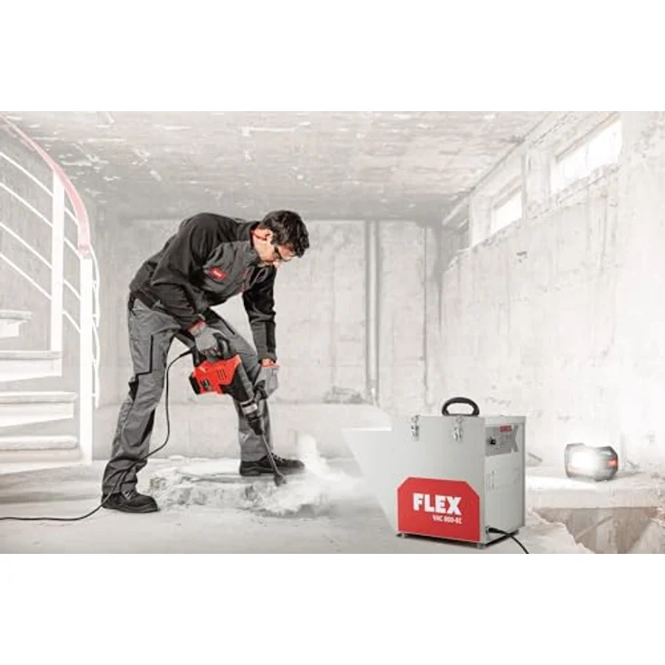 Flex-Tools 532859 VAC 800-EC Air Protect 14 SET, Gebäudeluftreiniger der Staubklasse M, Grün – Bild 4