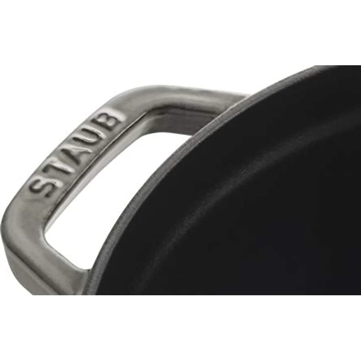 STAUB Gusseisen Bräter-Cocotte, mit Dämpfeinsatz, rund 26 cm, 5,2 L, graphit - grau – Bild 6