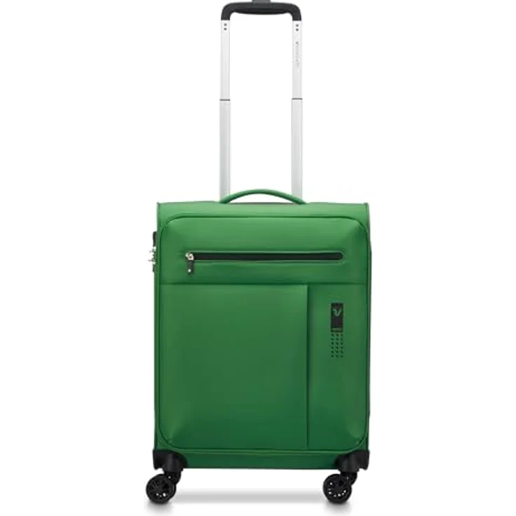 Roncato Lite Soft Neon, 4 Rollen Kabinentrolley 55 cm, grün, 100% Polyester – Bild 2