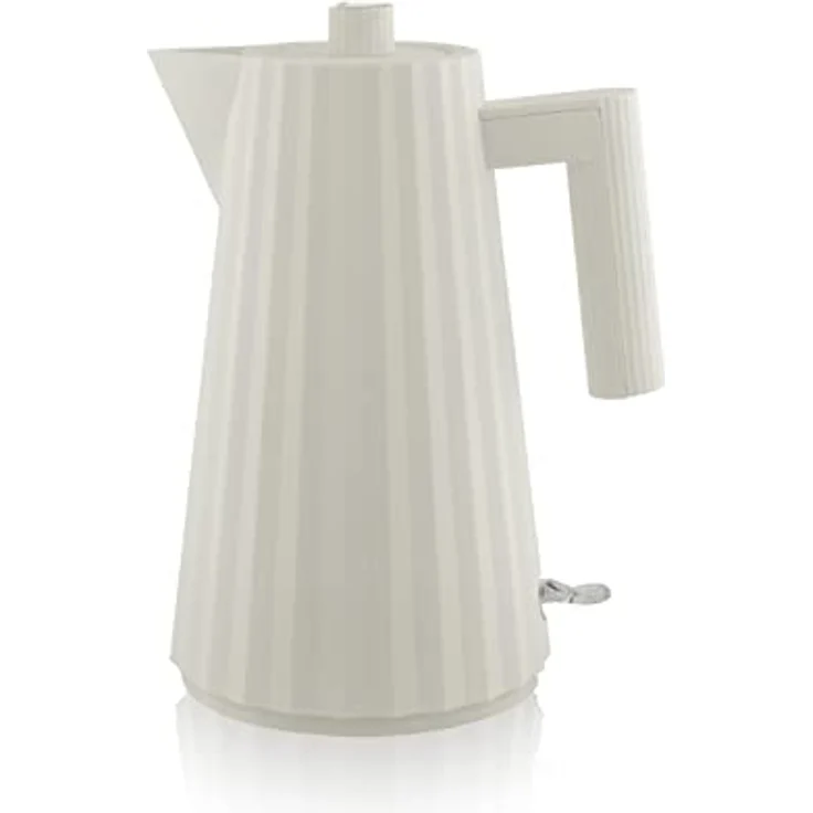 Alessi Plissè MDL06 W/UK - Design Elektrischer Wasserkocher aus Thermoplastischem Harz, Englischer Stecker, 170 cl, Weiß – Bild 2