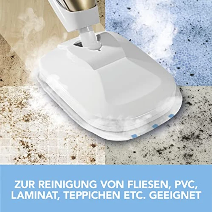MAXXMEE Bodentuch für Vibration Dampfbesen | Ersatzbezüge | 28cm x 22cm x 0,4cm | Auch universal einsetzbar [Wiederverwendbar] – Bild 3