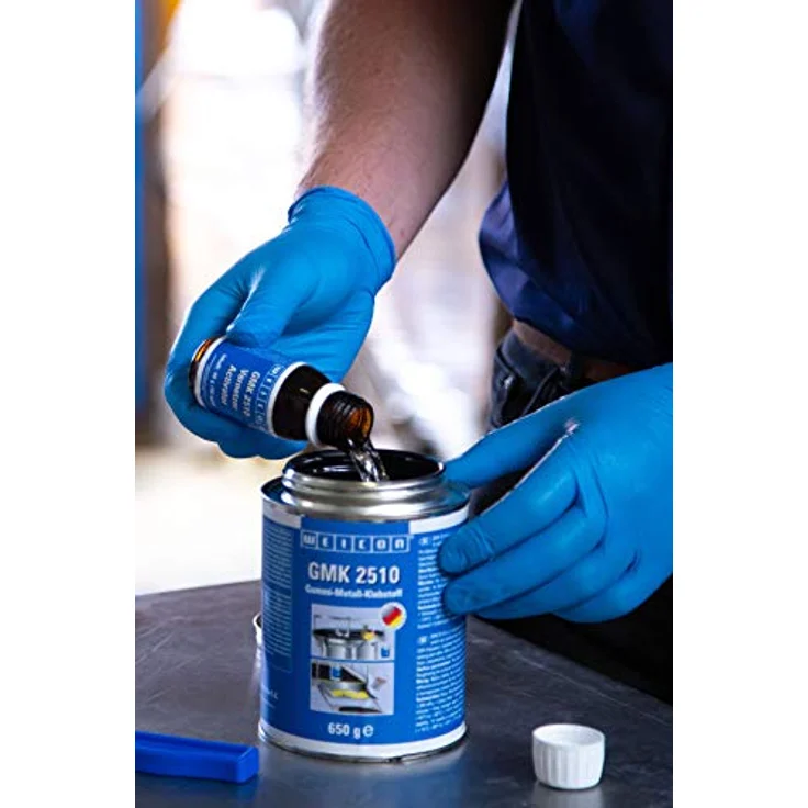 WEICON GMK 2510 Kontaktklebstoff 324 g haftstarker 2-Komponenten Kleber schwarz – Bild 2