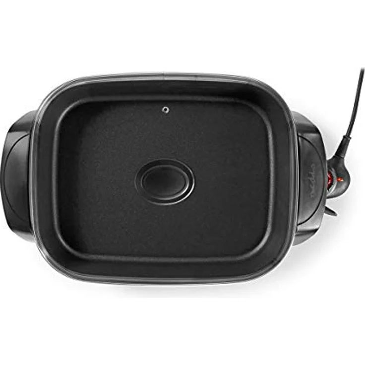 Nedis FCSP110EBK40, Tischgrill elektrisch mit einstellbarem Thermostat, Schwarz – Bild 3