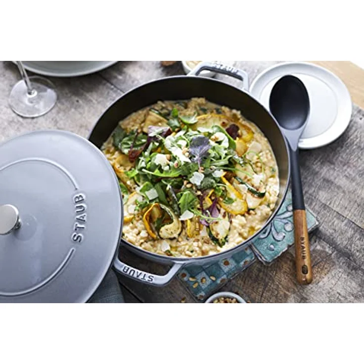 STAUB 40503-107 Servierlöffel, Akazienholz, 31 cm, Schwarz - Hochwertiger Servierlöffel aus Akazienholz – Bild 5