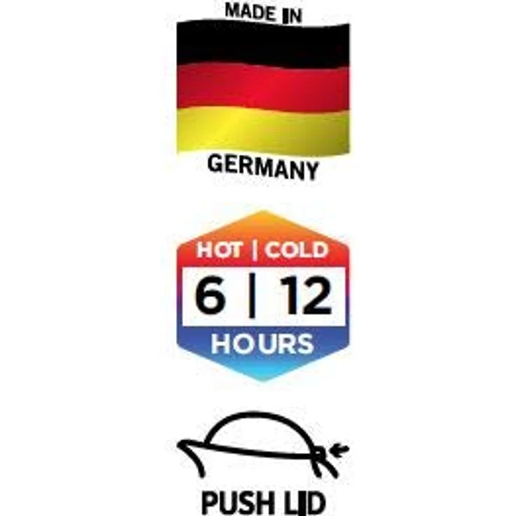 Helios Isolierkanne Zeo, 1,0 Liter, Kunststoff, matte Oberfläche, warm grey, Einhandbedienung – Bild 2