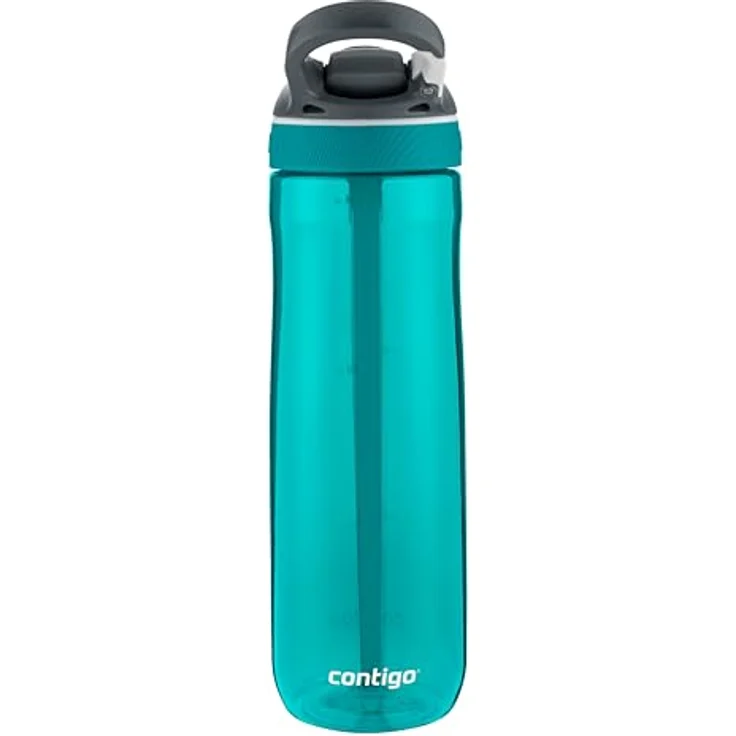 CONTIGO Trinkflasche ASHLAND TREN, auslaufsichere 720ml BPA-freie Wasserflasche mit Strohhalm, Scuba blau – Bild 7