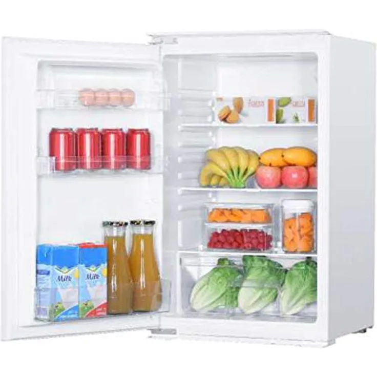 Schoepf Einbaukühlschrank KSE510 / 129 L / Schlepptüre, LED-Beleuchtung, 88cm, weiß