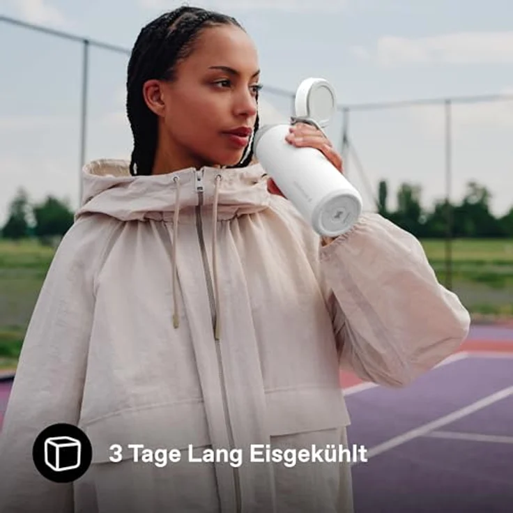 STANLEY IceFlowBottle Twist Flip 0.47L, Kühlt 8 Stunden, 40 Stunden eisgekühlt, auslaufsicher, spülmaschinenfest, recycelter Edelstahl, BPA-frei, frost – Bild 4