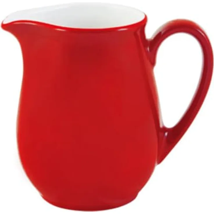KAHLA 571003A69462C Pronto Colore Milchkännchen 0,25 l cherry red|Porzellan Sahnegießer, Farbe: cherry red, spülmaschinenfest, made in Germany