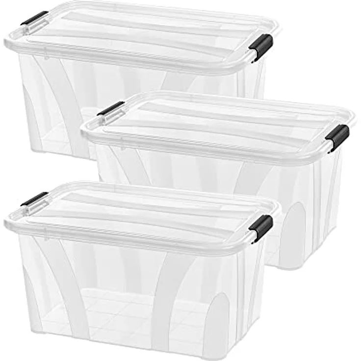 Siena Home Aufbewahrungsbox 14l 3 er Set Anzio – Bild 1