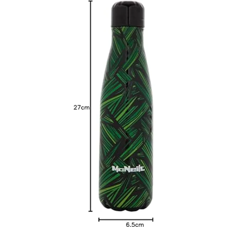 McNeill Trinkflasche, praktische Flasche für heiße und kalte Getränke mit Schraubdeckel – Bild 2
