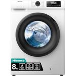Hisense WF1Q8041BW, 8kg Waschmaschine mit 1400RPM, Weiß, mit Wechselrichter, Schnellwaschprogramm und Selbstdiagnosefunktion