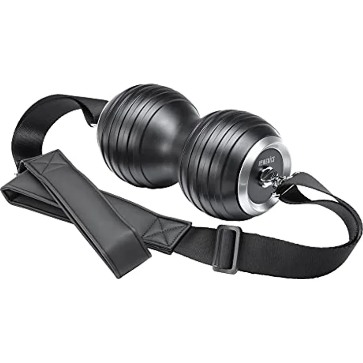 HoMedics Doppelmassageball für Nacken Rücken Schultern Beine - Gezielte, hochintensive Vibrationsmassage mit 4 Vibrationsintensitätsstufen