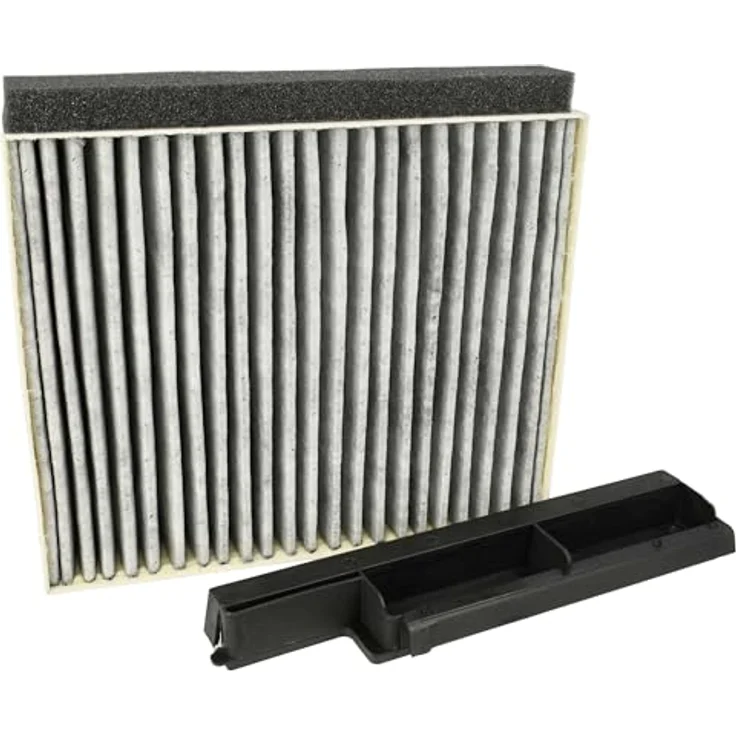 vhbw Aktivkohlefilter kompatibel mit Siemens Dunstabzugshaube LC96QFM50/01, LC97AFM50, LC97AFM50/01, LC97AFM50/02, LC97AFM50B/01 + Halterahmen, zur effektiven Geruchsfilterung – Bild 1