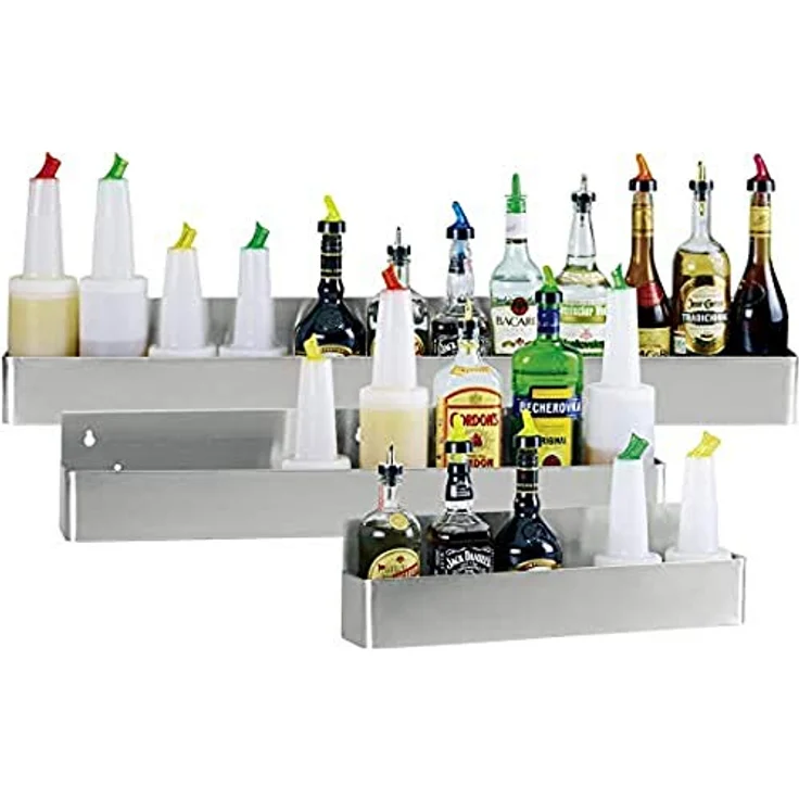 Flaschenregal-Speed Rack für 8 Flaschen - L 81 X H 16 X T 10 cm