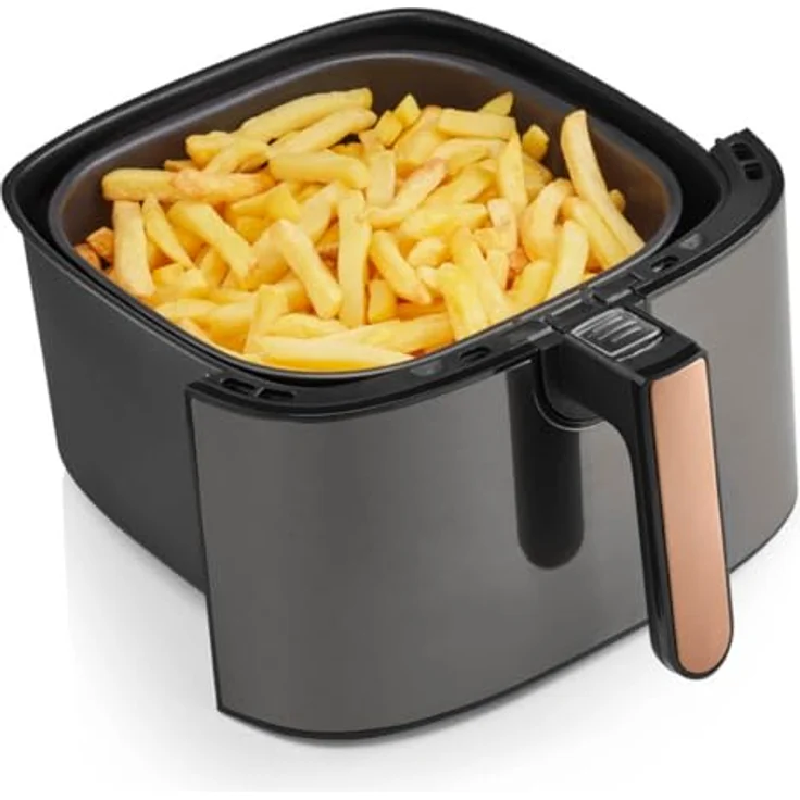 AR2074-G Arzum Airtasty Heißluftfritteuse mit XL Fassungsvermögen, ohne Öl, gesundes Frittieren, digitales Bedienfeld, 8 voreingestellte Kochprogramme, Zeit- und Temperatureinstellung, (Silber) – Bild 5