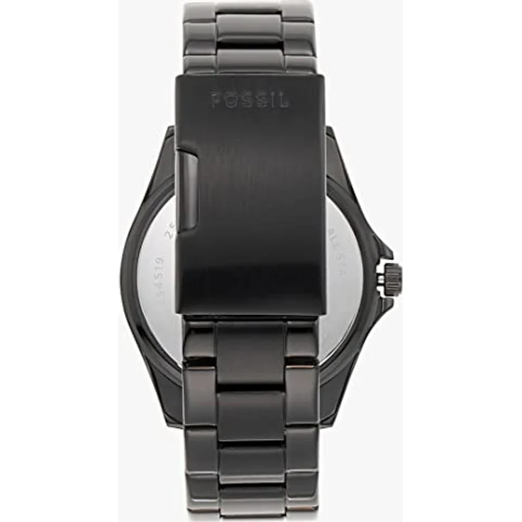 Fossil Damenuhr Riley, QuarzMultifunktionswerk, 38mm Schwarzes Edelstahlgehäuse mit Edelstahlarmband, ES4519 – Bild 2