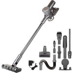 Genius Akku-Hand-und Stielstaubsauger INVICTUS QV7 Pro Akkustaubsauger Set 18-tlg., 550,00 W, beutellos, LED-Display, HEPA-Filter, flexibler Verlängerungsschlauch