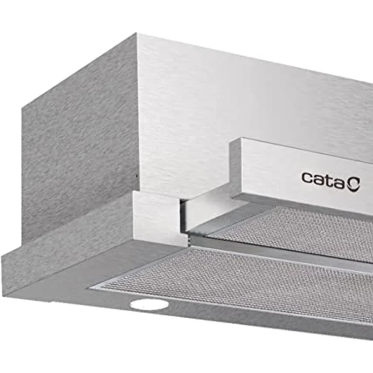Cata Extender 600 Dunstabzugshaube, mechanisches Bedienfeld, 2 Absaugstufen, Breite 60 cm, Edelstahl-Finish, Energieeffizienzklasse C, 390 m³/h max. Luftstrom – Bild 2