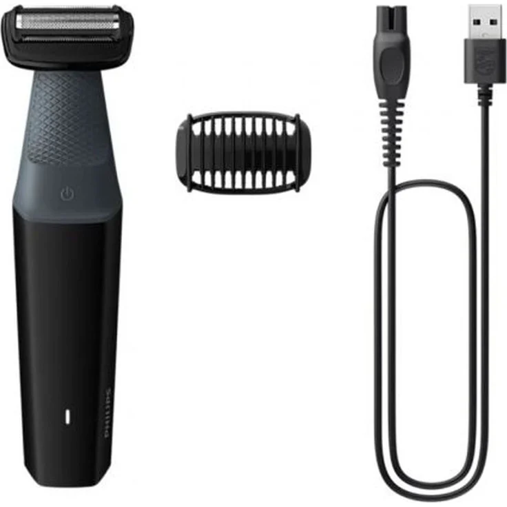 Philips Bodygroom Series 3000 Trimmer Körper Ganzkörperpflege Laufzeit BG3017/01, Körperhaartrimmer für Herren mit präzisem Schnitt & ergonomischer Form – Bild 1