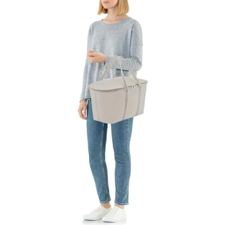 REISENTHEL® Einkaufsshopper coolerbag herringbone sand, coolerbag mit isolierender Thermoschicht – Bild 5